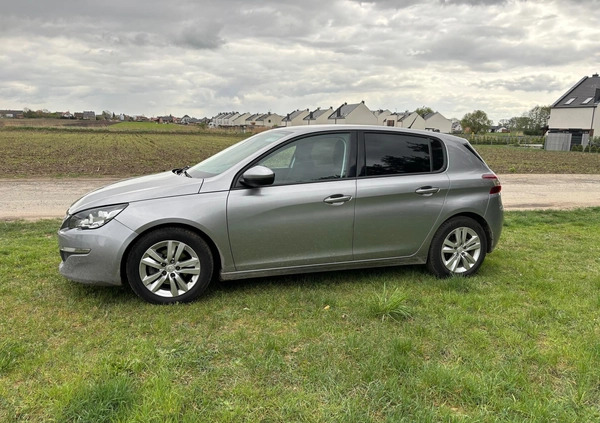 Peugeot 308 cena 31900 przebieg: 158600, rok produkcji 2014 z Leszno małe 92